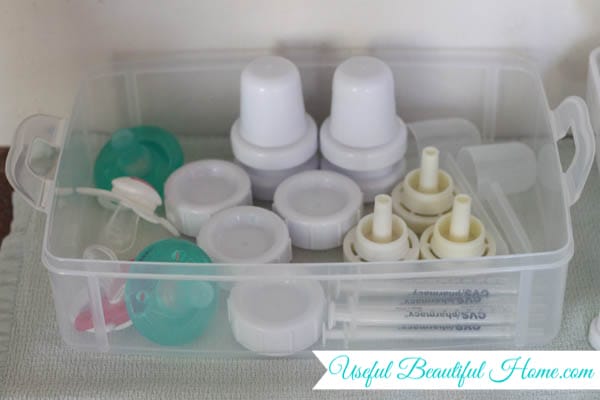 Organizing and adding baby bottles in my Pantry. Seeing how I like the new  system. Products linked. 