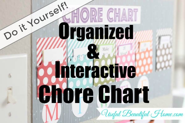 Do It Yourself Organized and Interactive Chort Chart at I'm an Organizing Junkie blog
