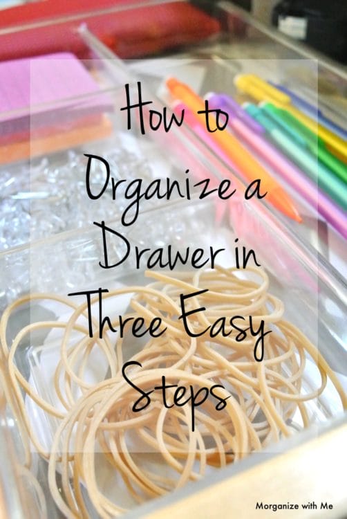 How to Have an Organized Drawer in 3 Easy Steps at I'm an Organizing Junkie blog