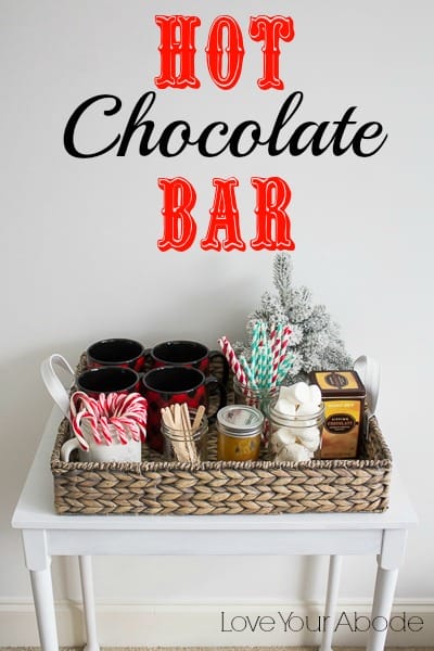 A Delicious Hot Chocolate Bar to Enjoy this Season at I'm an Organizing Junkie blog