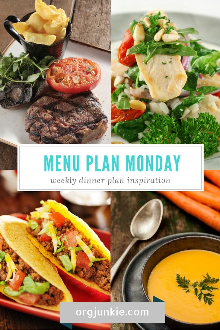 Menu Plan Monday for the week of March 26, 2018 - weekly dinner inspiration to help you get dinner on the table with less stress and chaos