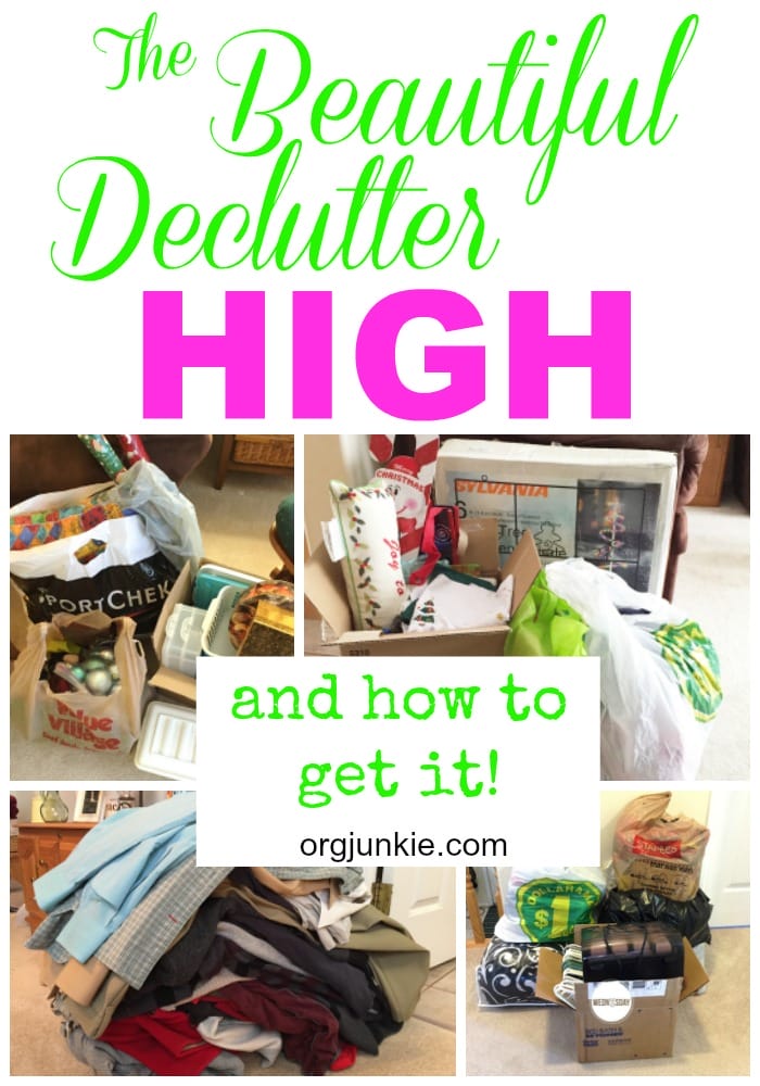The beautiful declutter high that comes from purging!