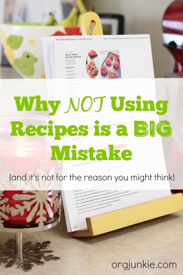 Why Not Using Recipes Is a Big Mistake