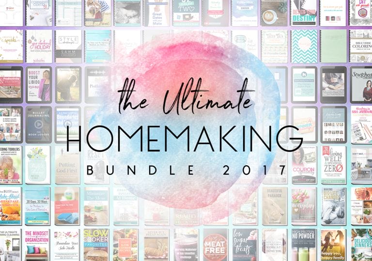 Ulitmate Homemaking Bundle 2017 to help you with menu planning