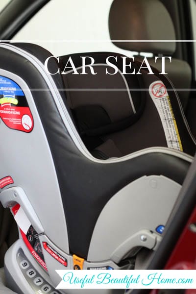 7 kids zones for spring cleaning - car seat