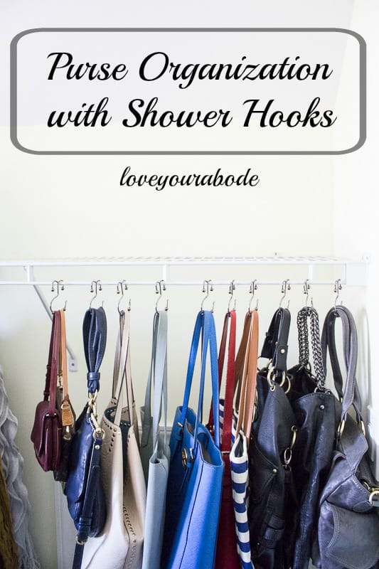organizing shower hooks purse loveyourabode 10