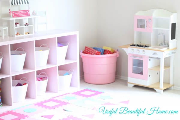 An organized playroom for various ages to help you get it all under control
