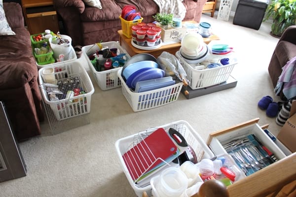 laundry basket organization