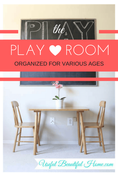 An organized playroom for various ages to help you get it all under control