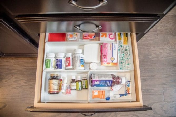 Organized Medicine Drawer