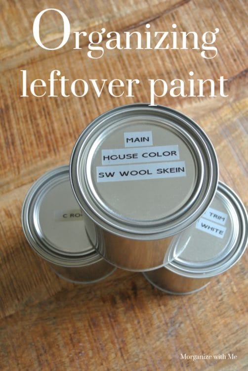 How to Organize Leftover Paint at I'm an Organizing Junkie blog