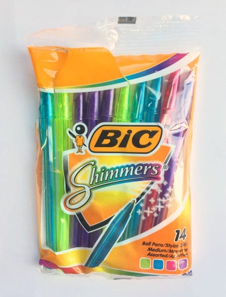 Bic Shimmers pens