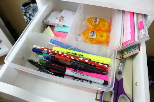 how i organize my planner supplies - the planner spot