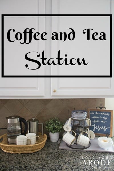 5 Tips for an Organized Tea and Coffee Station at I'm an Organizing Junkie blog