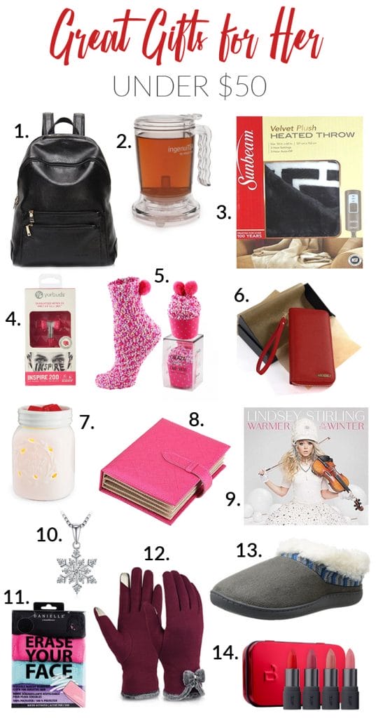 Great Gifts for Her Under $50