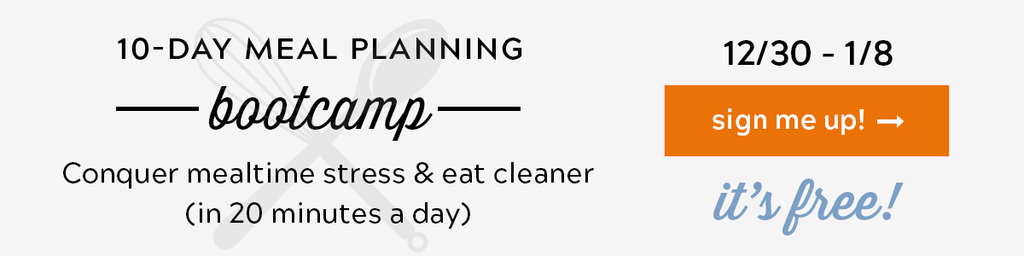 Meal Planning Bootcamp - A Free 10 Day Challenge! - because getting dinner on the table does not have to be stressful or chaotic in your home