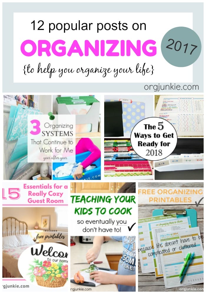 My 12 popular organizing posts on I'm an Organizing Junkie blog