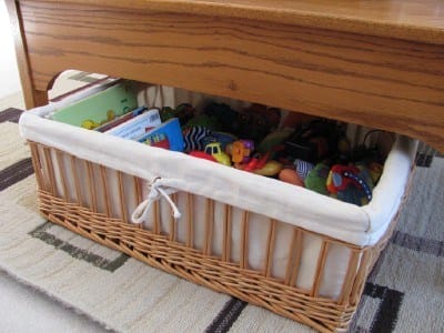 coffee table basket toys