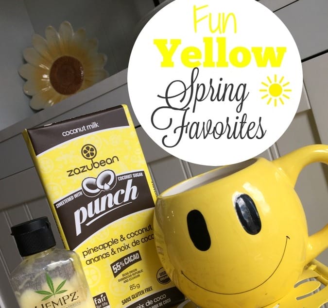 Fun Yellow Spring Favorites at I'm an Organizing Junkie blog