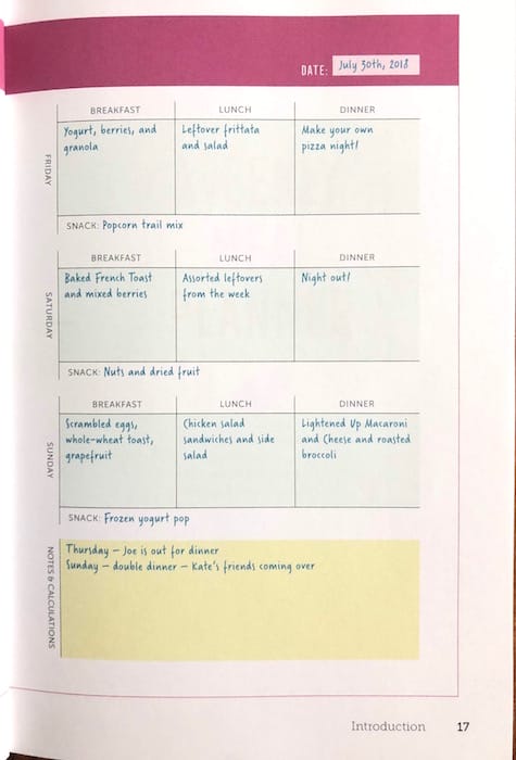 52-Week Meal Planner Book at I'm an Organizing Junkie blog