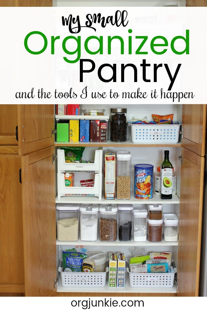 My Small Organized Pantry and How I Maximize Space