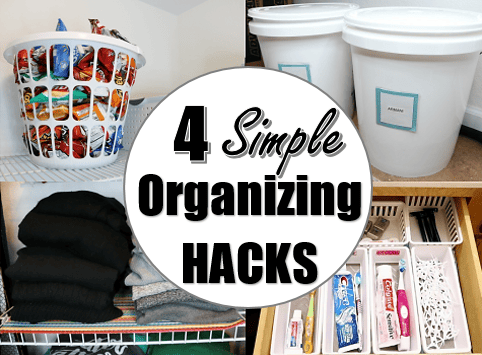 4 Simple Inexpensive Organizing Hacks