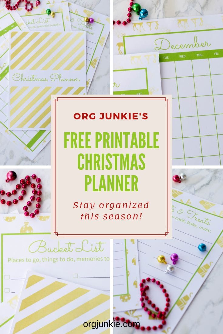 My FREE printable Christmas Planner