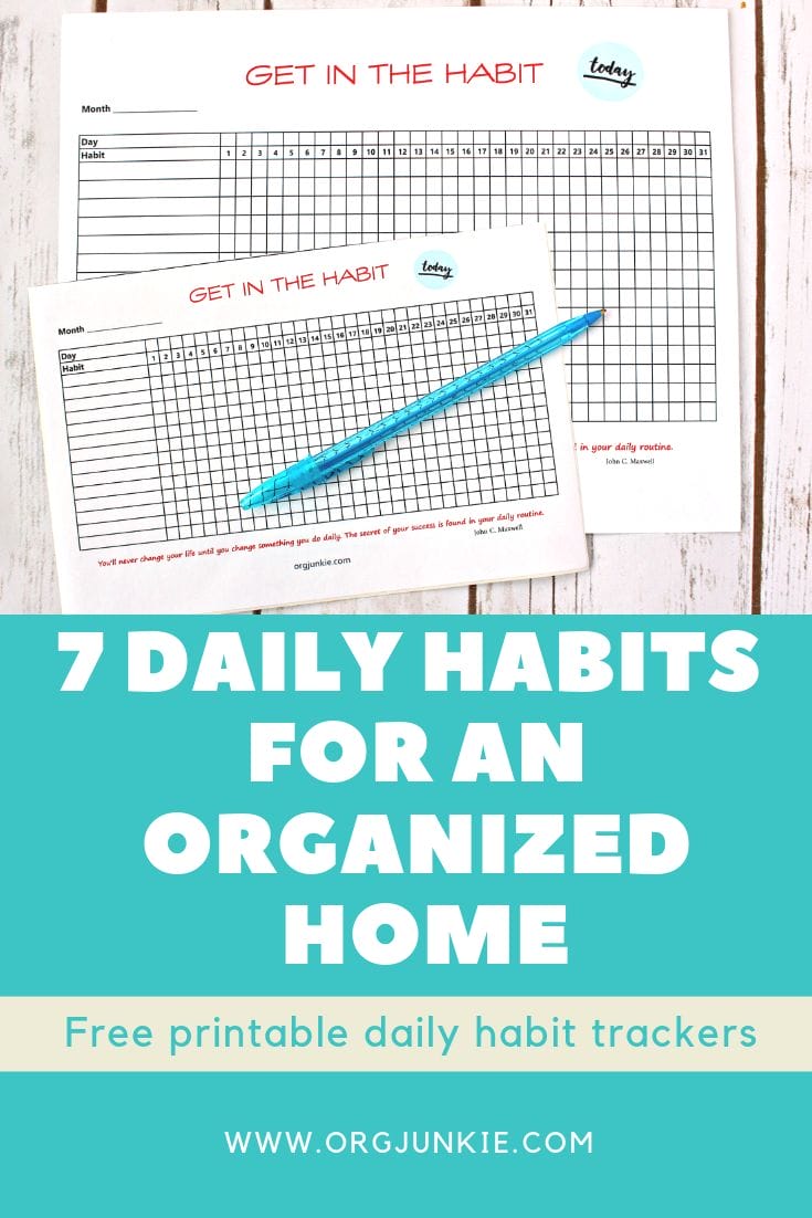 7 Daily Habits for an Organized Home