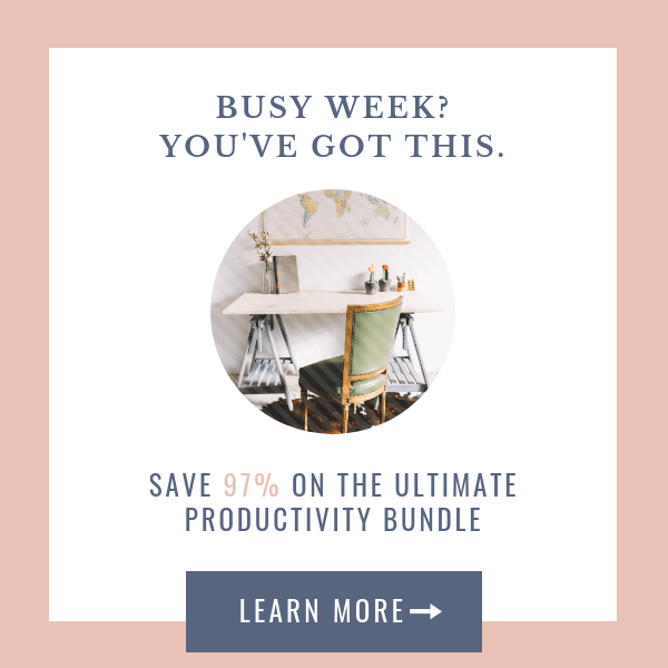 Limited Time Only: Ultimate Productivity Bundle Available Now! at I'm an Organizing Junkie blog