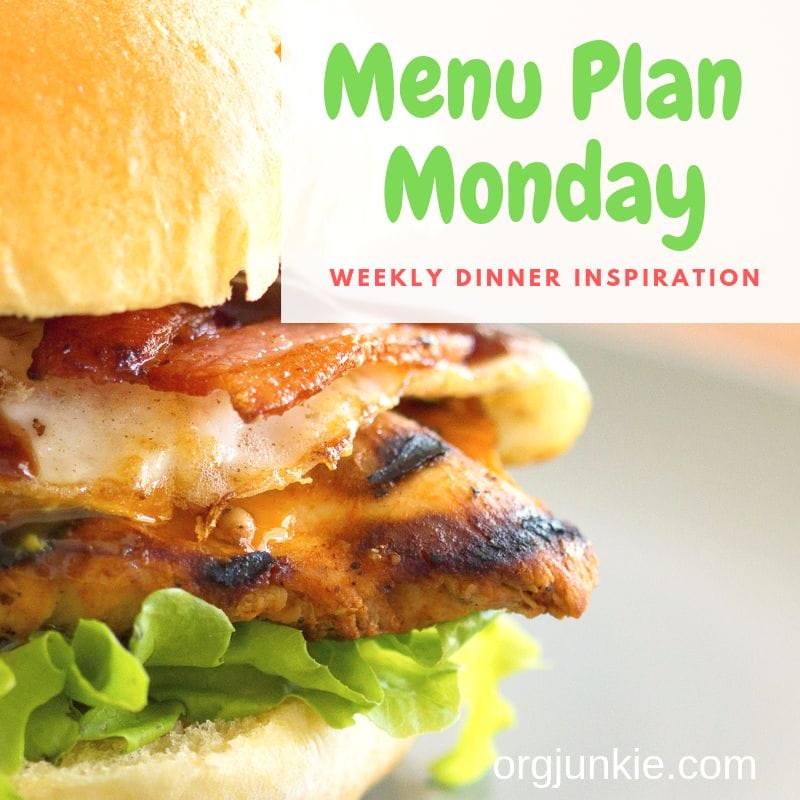 Menu Plan Monday for the week of March 25/19 ~ weekly dinner inspiration to help you get dinner on the table each night with less stress and chaos!