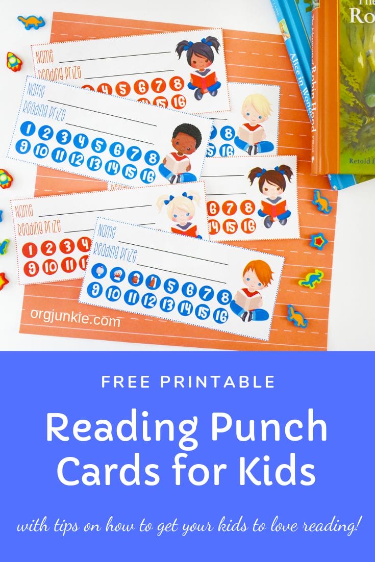 How to Get Your Kids to Love Reading + Free Reading Punch Cards