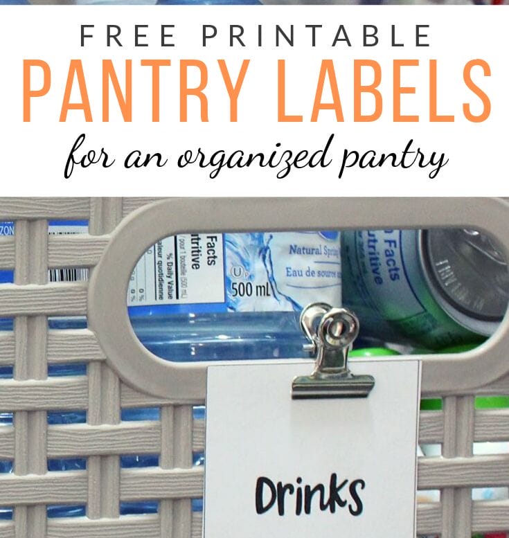 free printable pantry labels