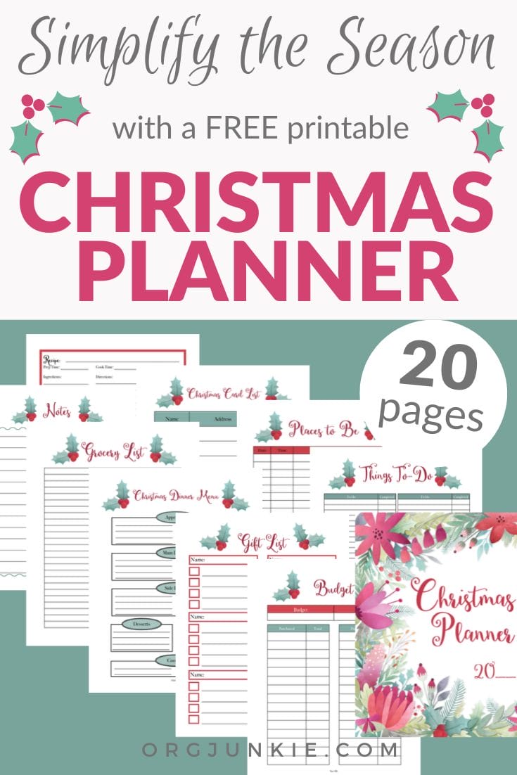 Free Printable Christmas Planner & Tips to Help You Simplify the