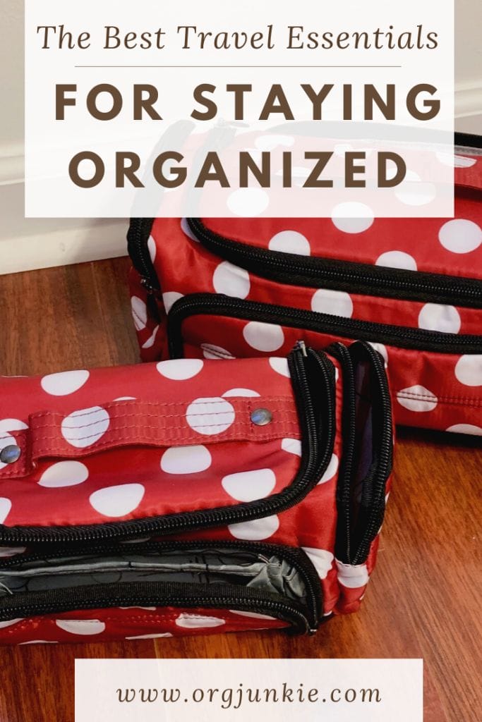 The best travel essentials for staying organized at I'm an Organizing Junkie blog
