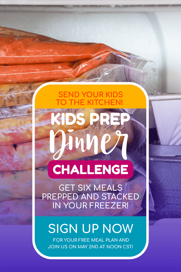 Menu Plan Monday resources ~ Kids prep dinner challenge 