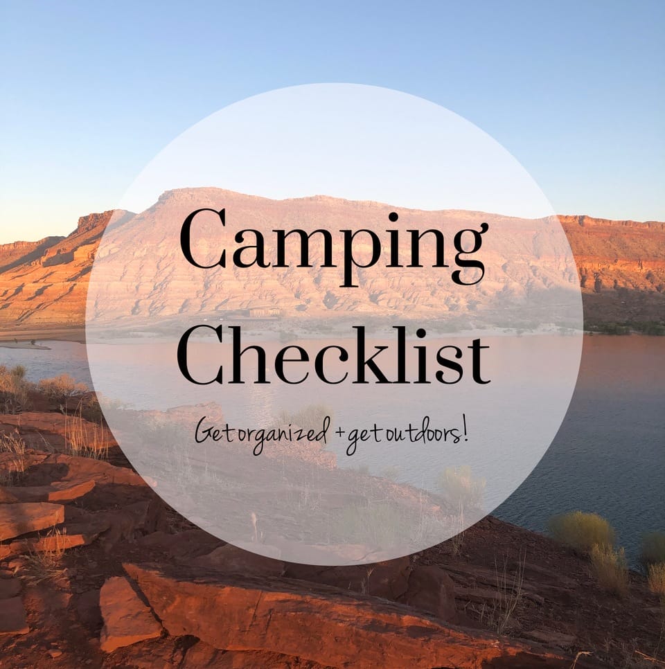 Free Printable Camping Checklist for Your Next Camping Adventure