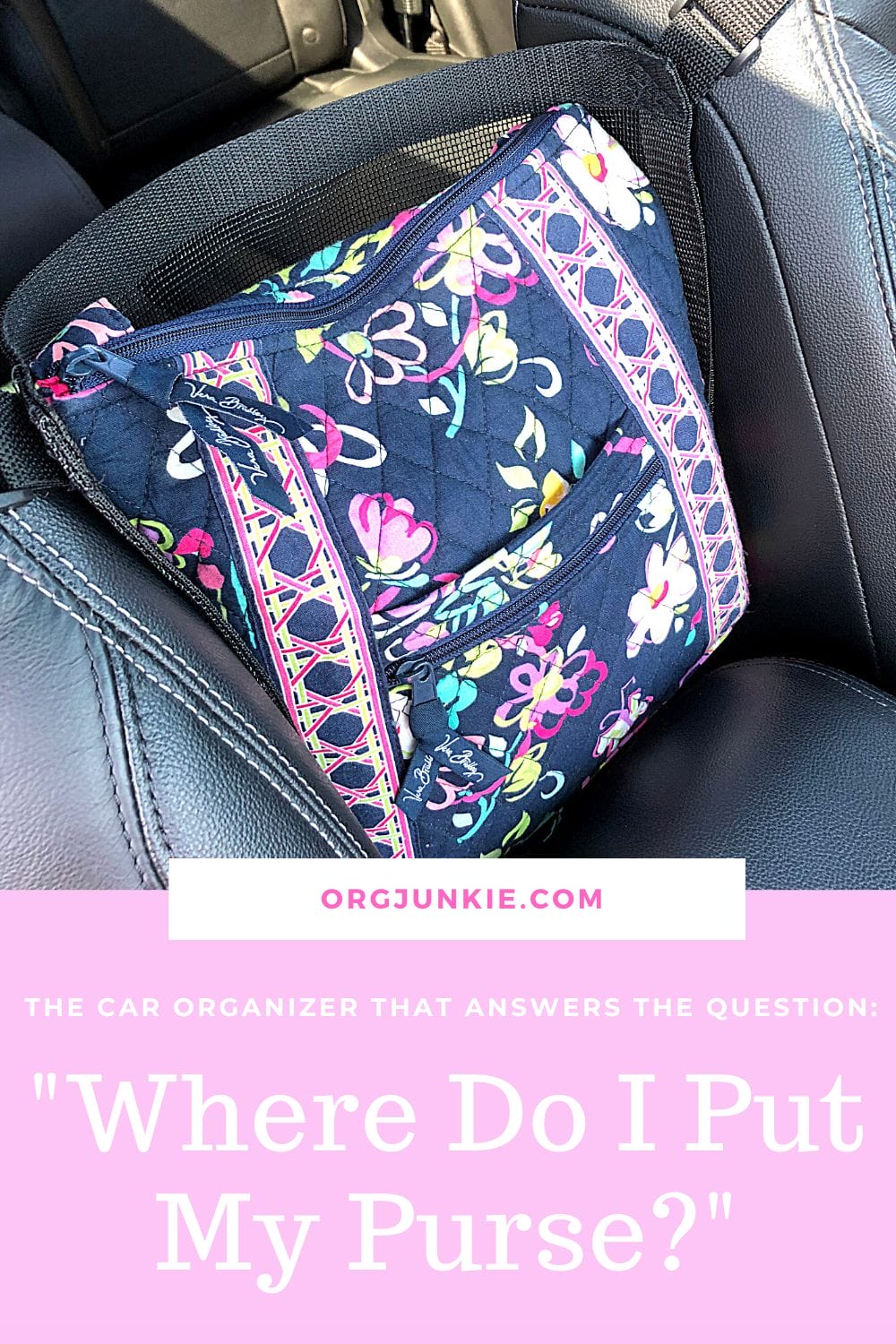 Car Caché ~ The Car Organizer That Answers the Question "Where Do I Put My Purse?" at I'm an Organizing Junkie blog