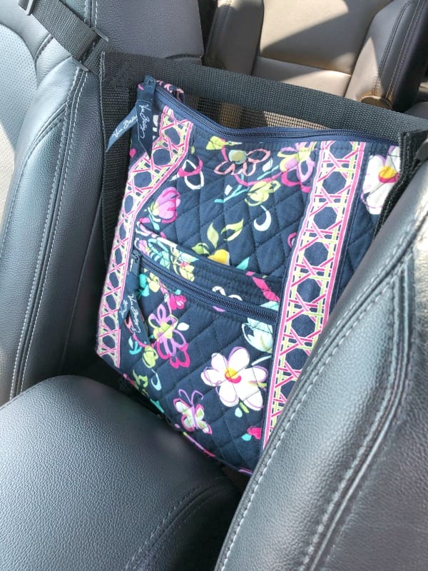 Car Organizer That Answers the Question Where Do I Put My Purse?
