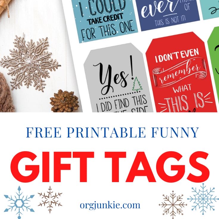 funny Christmas gift tags