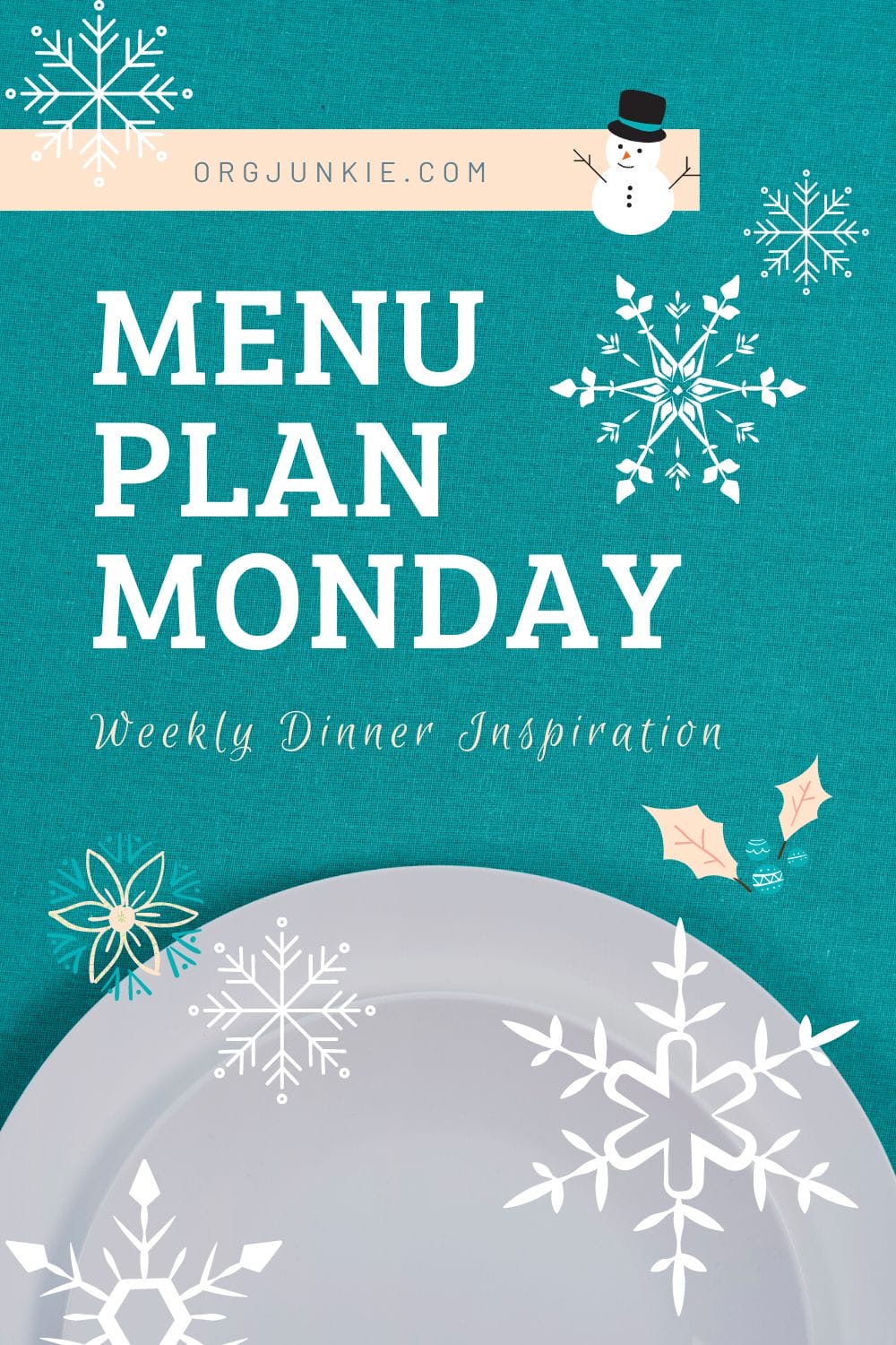 Menu Plan Monday for the week of February 1/21 ~ Weekly Dinner Inspiration to help you get dinner on the table with less stress and chaos