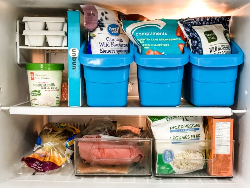 Small Organized Spaces ~ Organized Fridge Freezer Fixes After