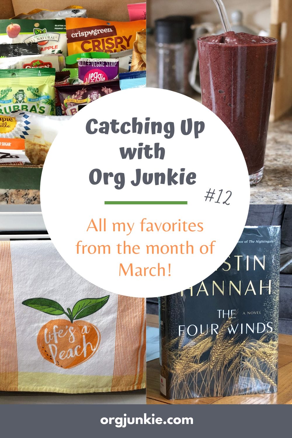Catching Up with Org Junkie #12 ~ March 2021 Favorites: Snack Box, Yes Day, Perfect Dish Cloths + more! at I'm an Organizing Junkie blog