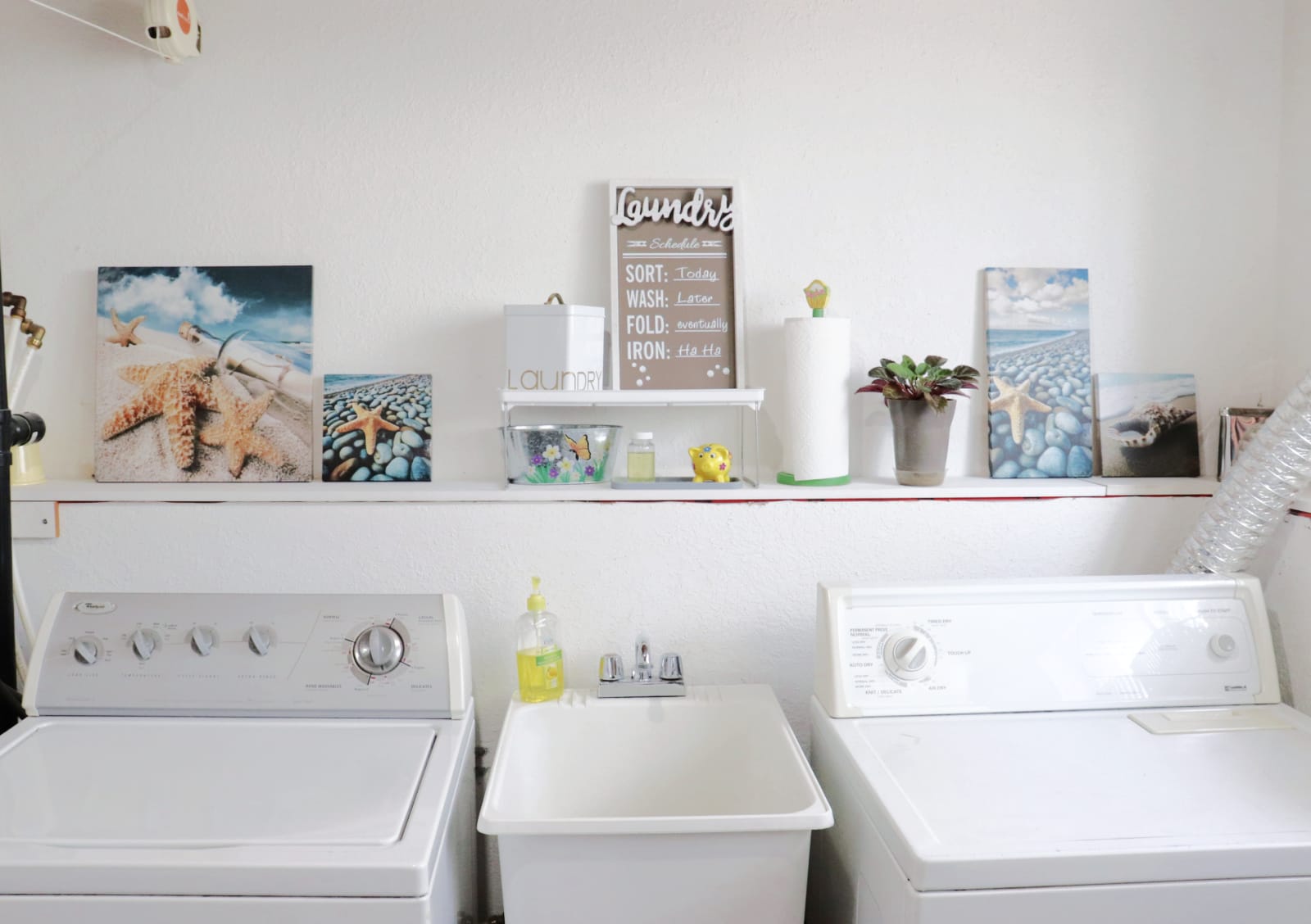 mini laundry room makeover after