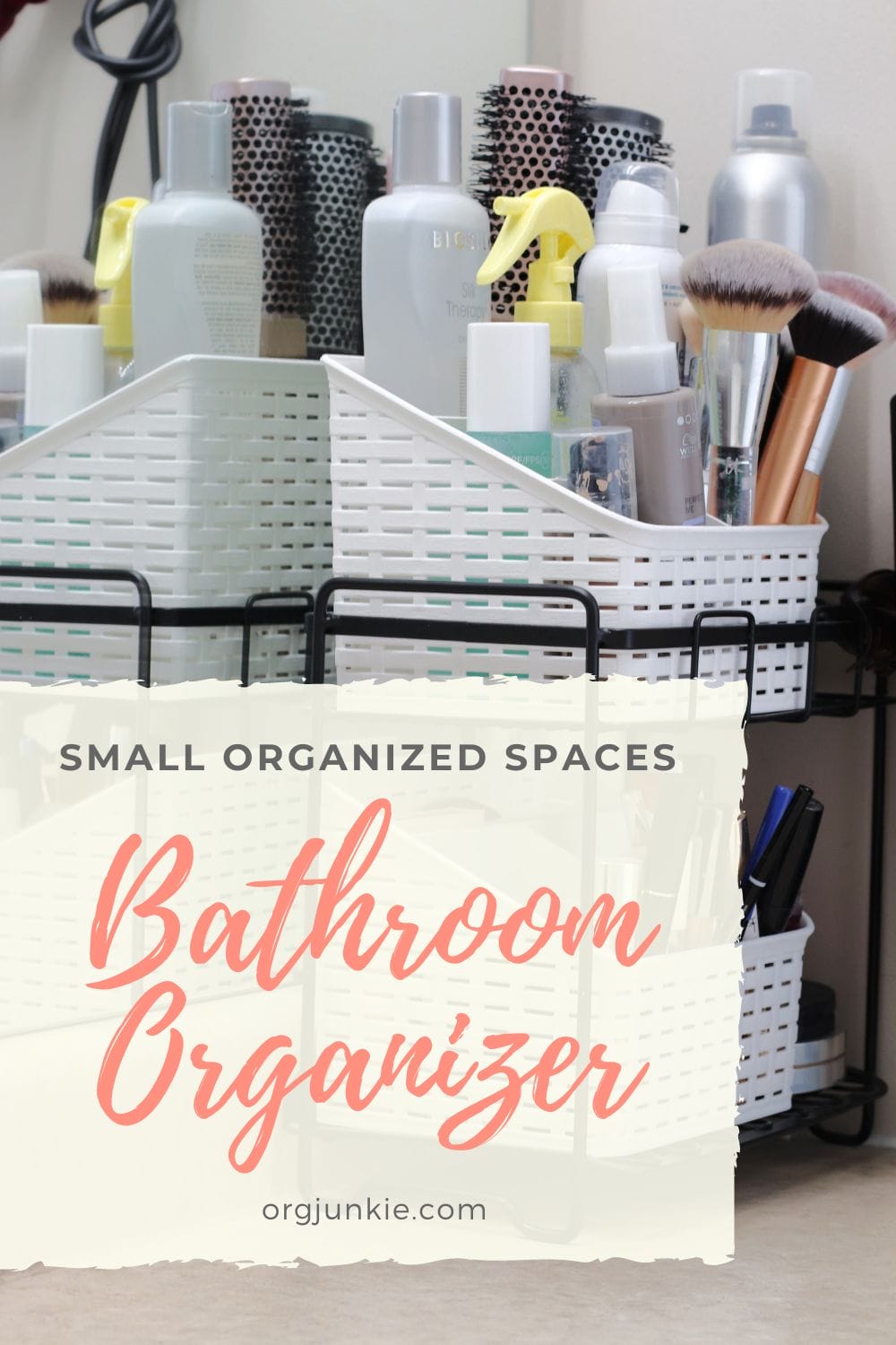 Small Organized Spaces ~ Bathroom Organizer for Your Products