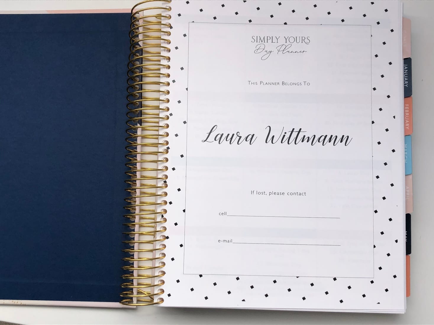 Simply Yours Day Planner Personalized