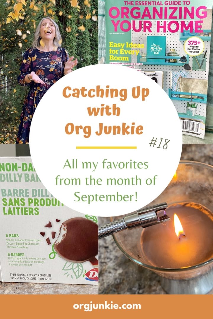 Catching Up with Org Junkie #18 ~ September 2021 Favorites