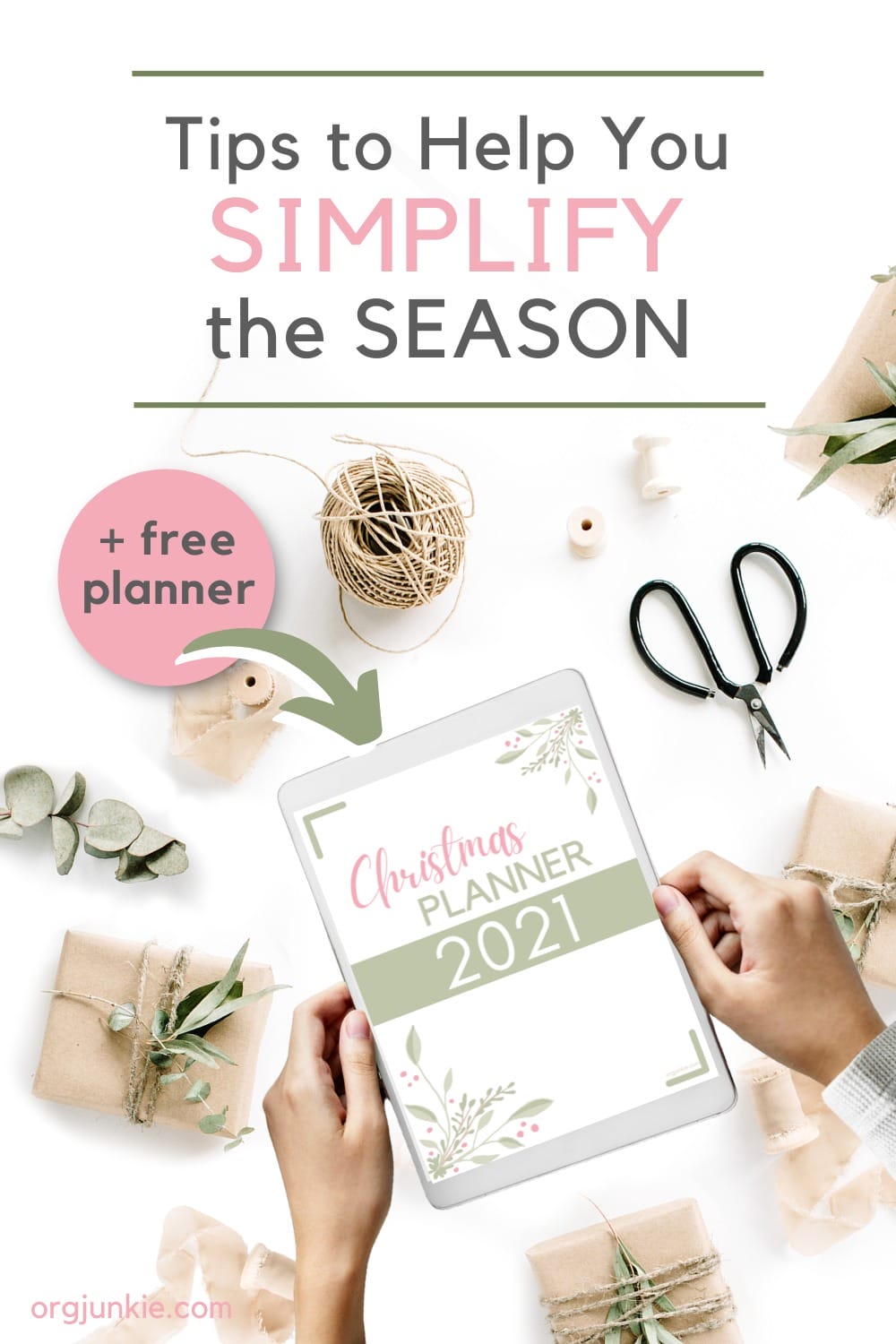 6 Tips for a Simplified Organized Christmas with Free Printable Christmas Planner!